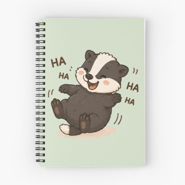 Item preview, Cute Laughing Happy Badger designed and sold by MellowMunchkins.