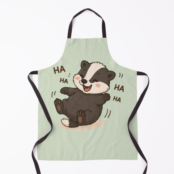 Item preview, Cute Laughing Happy Badger designed and sold by MellowMunchkins.