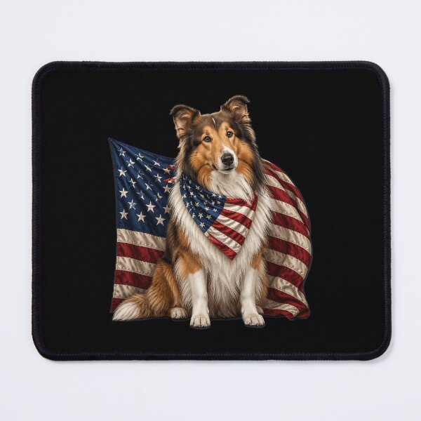 Item preview, Collie 4th of July Patriotic Dog designed and sold by OlakunleOloroz.
