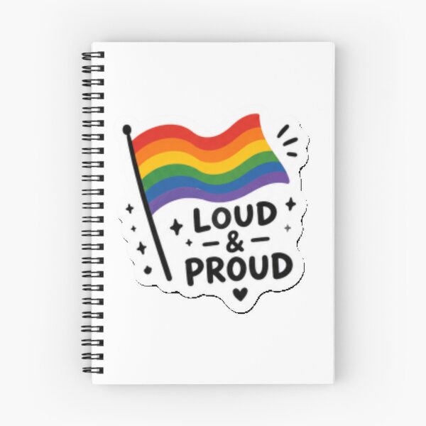 Item preview, Loud and Proud Rainbow Flag Pride designed and sold by Pixanova.