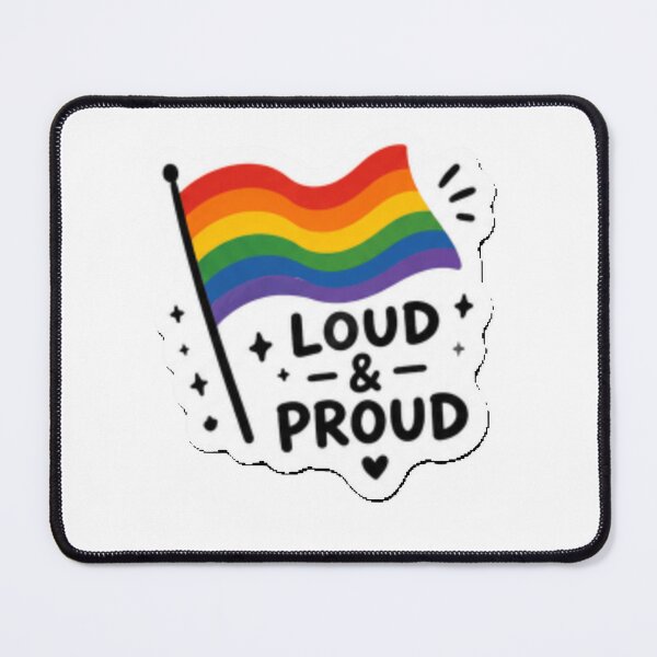 Item preview, Loud and Proud Rainbow Flag Pride designed and sold by Pixanova.