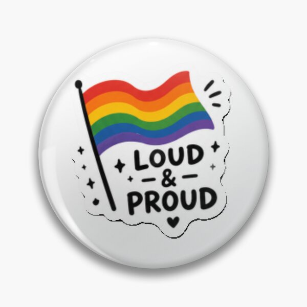 Item preview, Loud and Proud Rainbow Flag Pride designed and sold by Pixanova.