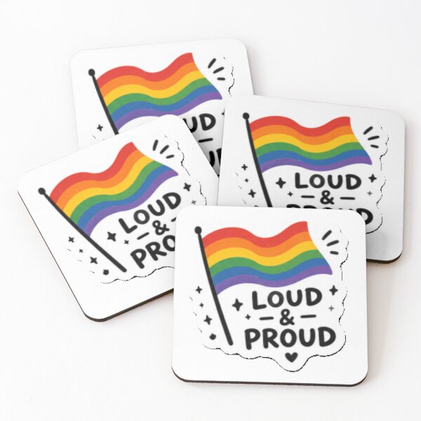 Item preview, Loud and Proud Rainbow Flag Pride designed and sold by Pixanova.
