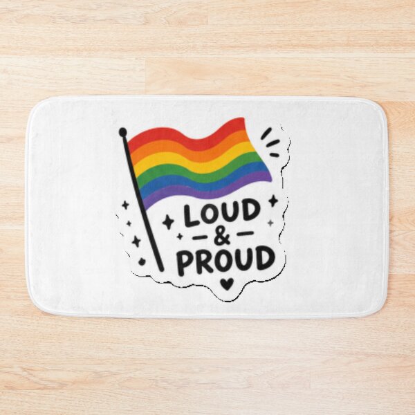 Item preview, Loud and Proud Rainbow Flag Pride designed and sold by Pixanova.