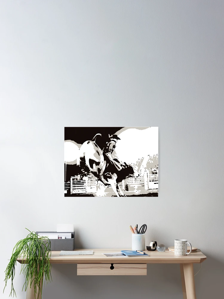 Thumbnail 2 of 3, Poster, The Bull Rider - Rodeo Event designed and sold by NaturePrints.