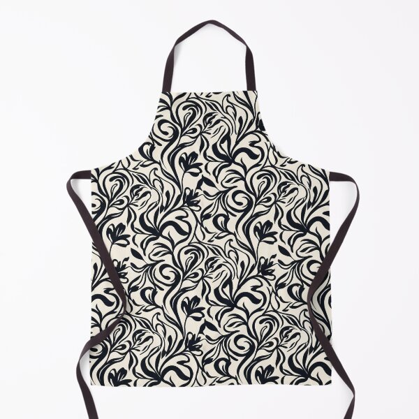 Item preview, Black And White Floral Damask Seamless Pattern designed and sold by SplashTastic.
