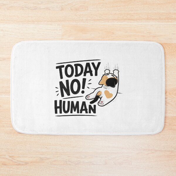 Item preview, Today No Human Funny Cat Falling Kawaii Illustration Art designed and sold by PrintAura15.