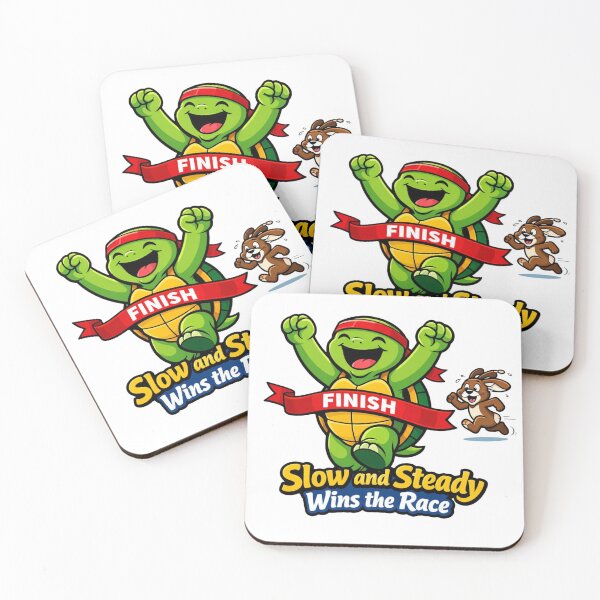 Item preview, Cute Cartoon Turtle Slow and Steady Wins the Race. designed and sold by sohail_arts.