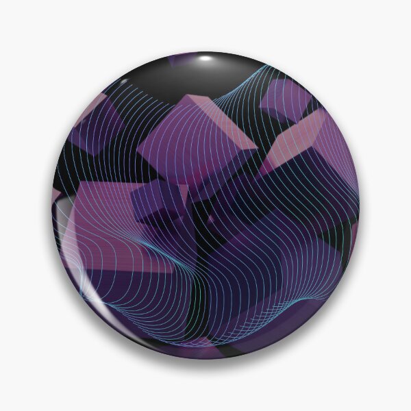 Item preview, Cyberpunk Abstract Purple Cube Vortex designed and sold by ranivibes008.