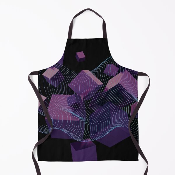 Item preview, Cyberpunk Abstract Purple Cube Vortex designed and sold by ranivibes008.