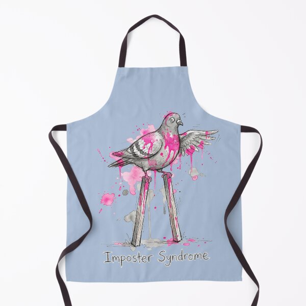 Item preview, Imposter Syndrome: Pigeon on Stilts & Pink Paint Art designed and sold by SoulPT.