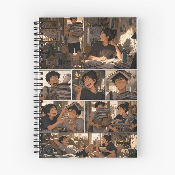 Item preview, Student Life Cozy Reading Room Comic Print designed and sold by Grafititee.