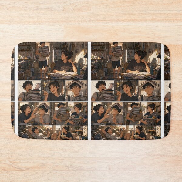 Item preview, Student Life Cozy Reading Room Comic Print designed and sold by Grafititee.