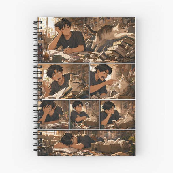 Item preview, Student Life Cozy Reading Room Comic Print designed and sold by Grafititee.