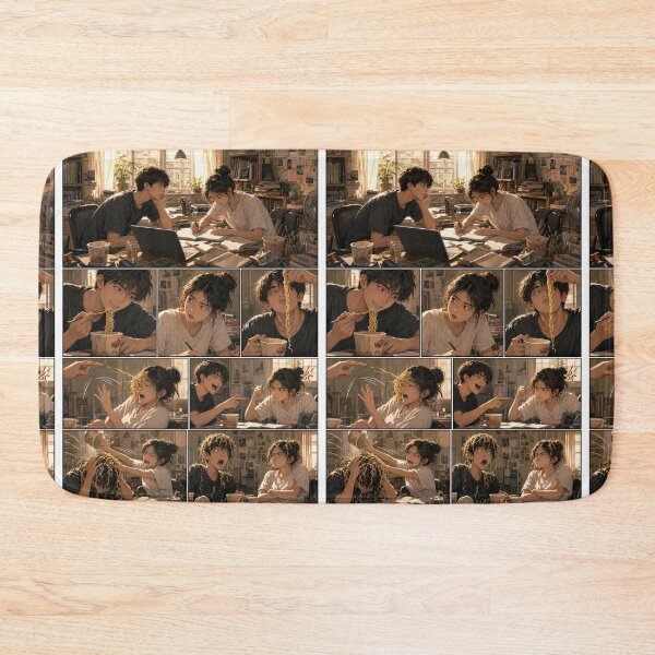 Item preview, Student Life Cozy Reading Room Comic Print designed and sold by Grafititee.