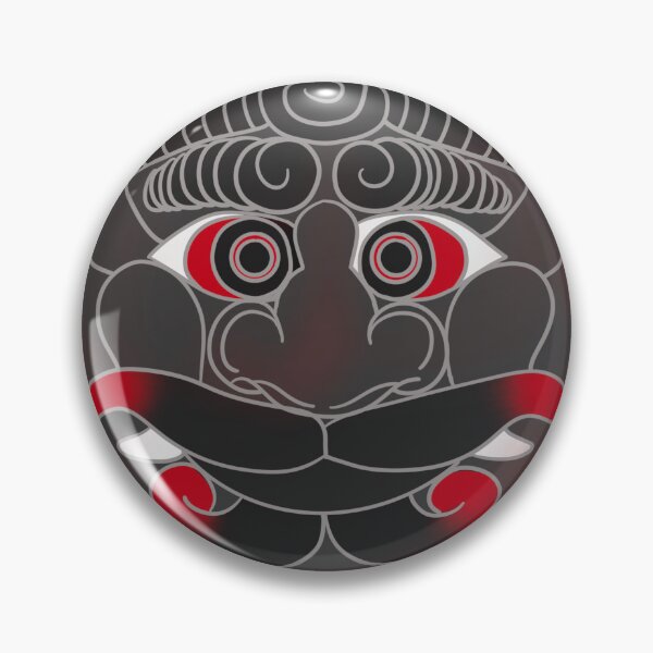 Item preview,  Ancient East Asian Goblin Mask Halloween Costume Art designed and sold by DaHaeStudio.