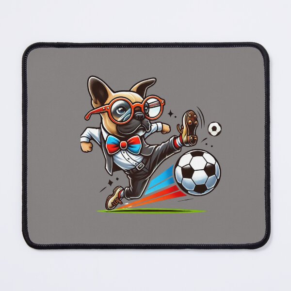 Item preview, Cute Football Dog Cartoon Design, Funny French Bulldog Soccer Lover designed and sold by Right-UR.