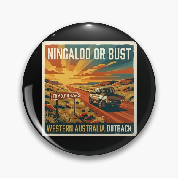 Item preview, Ningaloo Or Bust Western Australia Road Trip Retro Travel Vacation designed and sold by Yellowriversss.