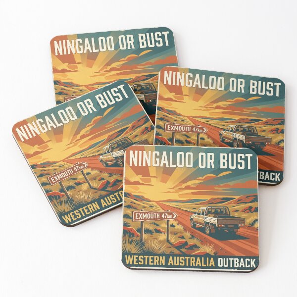 Item preview, Ningaloo Or Bust Western Australia Road Trip Retro Travel Vacation designed and sold by Yellowriversss.
