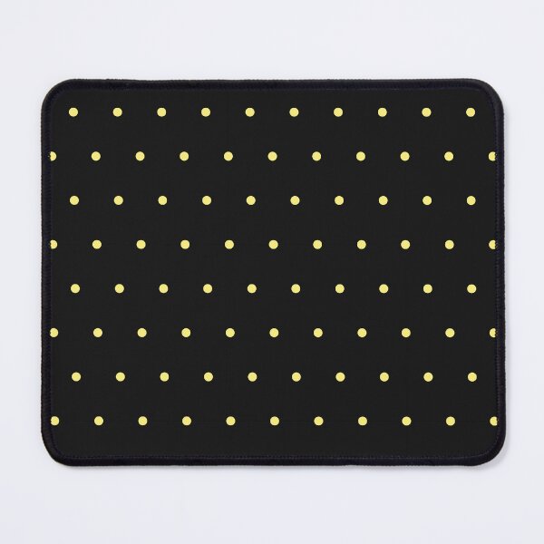 Aperçu de l'œuvre micro-points noirs et jaunes créée et vendue par pattern-archive.