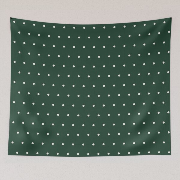 Item preview, Green and Cream micro dots designed and sold by pattern-archive.
