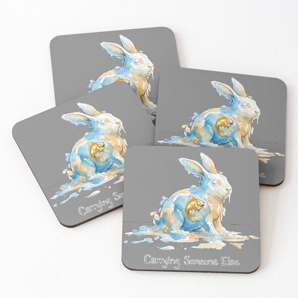 Item preview, Carrying Someone Else: The Melting Water Rabbit & Goldfish designed and sold by SoulPT.