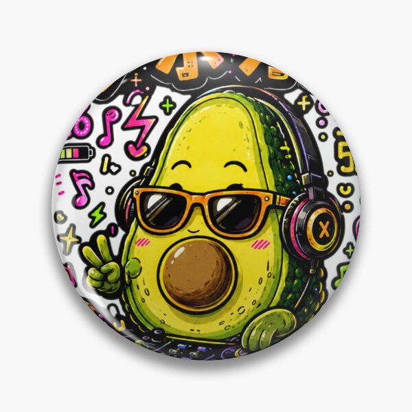 Item preview, Cool Avocado DJ Kawaii Japanese Art designed and sold by Ahmedsyde.