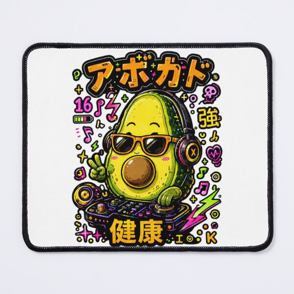 Item preview, Cool Avocado DJ Kawaii Japanese Art designed and sold by Ahmedsyde.