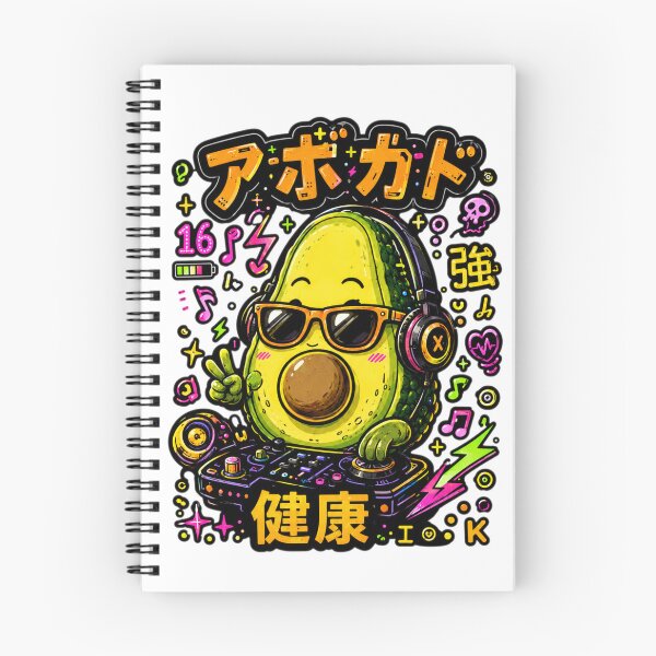Item preview, Cool Avocado DJ Kawaii Japanese Art designed and sold by Ahmedsyde.