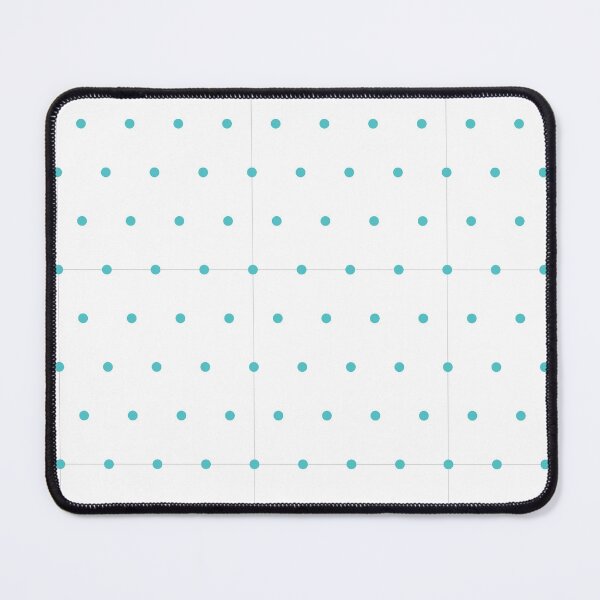 Item preview, White and Aqua micro dots designed and sold by pattern-archive.
