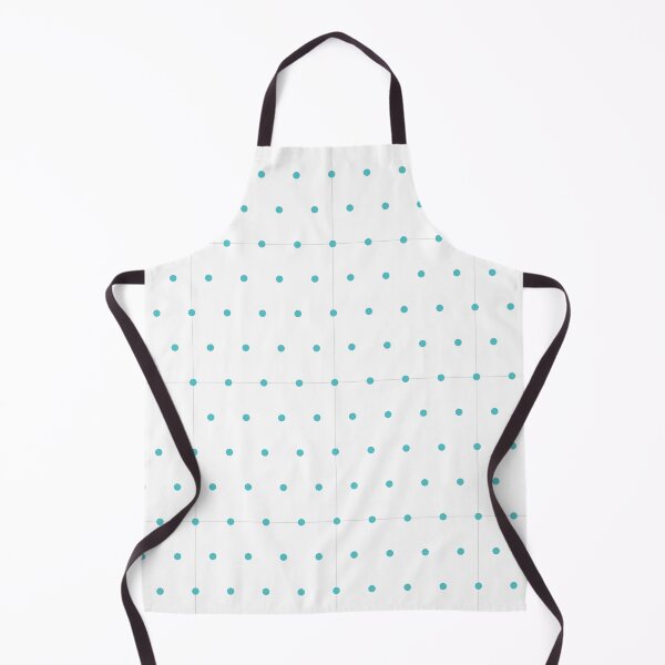 Item preview, White and Aqua micro dots designed and sold by pattern-archive.