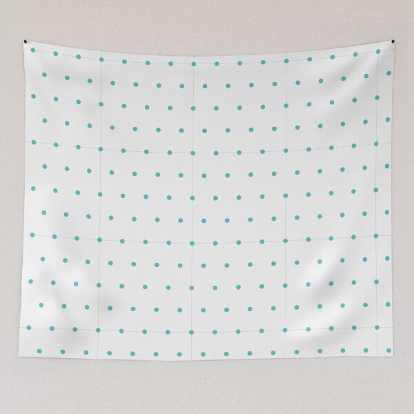 Item preview, White and Aqua micro dots designed and sold by pattern-archive.