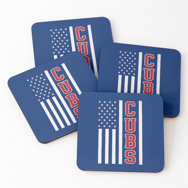 Artikelvorschau, Vintage Cubs Grafik mit amerikanischer Flagge, patriotisches USA-Baseball-inspiriertes Retro-Design entworfen und verkauft von PerfectMatch.