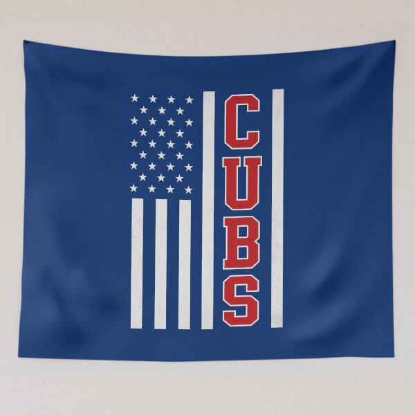 Item preview, Vintage Cubs American Flag Graphic Patriotic USA Baseball Inspired Retro designed and sold by PerfectMatch.