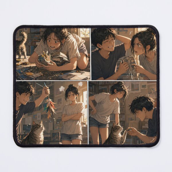 Item preview, Student Life Cozy Reading Room Comic Print designed and sold by Grafititee.