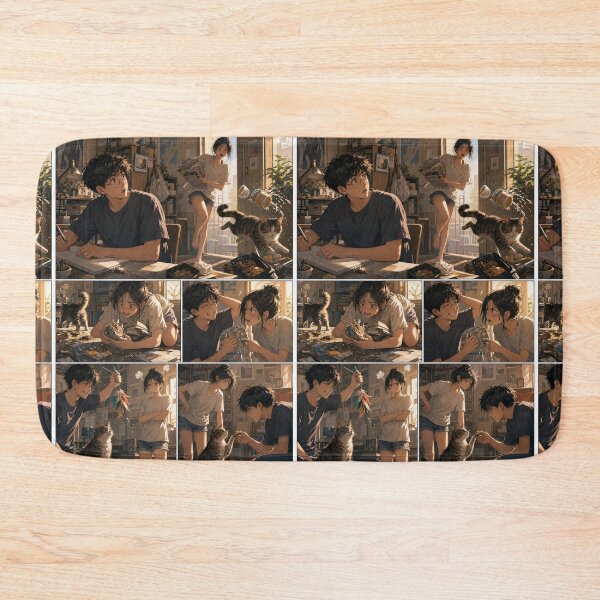 Item preview, Student Life Cozy Reading Room Comic Print designed and sold by Grafititee.