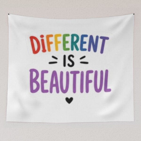 Item preview, Different Is Beautiful Rainbow Pride designed and sold by Pixanova.