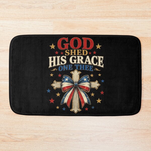 Item preview, God Shed His Grace On Thee Christian Jesus 4th of July designed and sold by OlakunleOloroz.