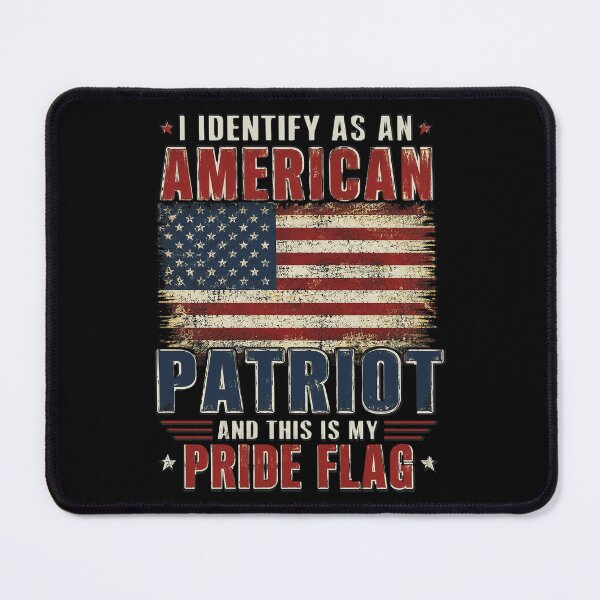 Item preview, I Identify As an American Patriot This is My Pride Flag designed and sold by OlakunleOloroz.