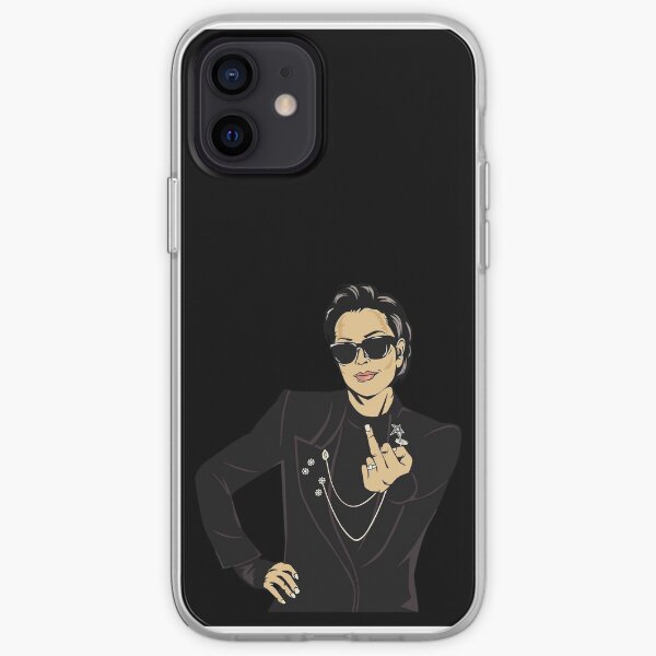 kris jenner noir Coque souple iPhone