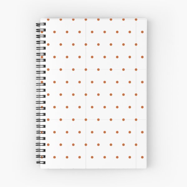 Item preview, White and Burnt Orange micro dots designed and sold by pattern-archive.
