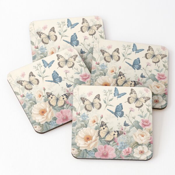 Item preview, Soft Butterfly Pattern – Gentle Pastel Seamless Design for Kids & Decor designed and sold by Art70shop.