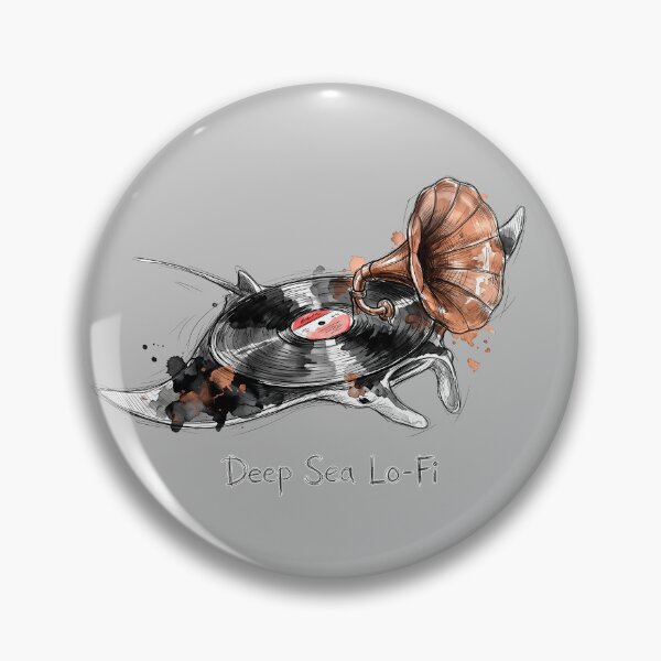 Item preview, Deep Sea Lo-Fi: Manta Ray Vinyl Gramophone Art designed and sold by SoulPT.