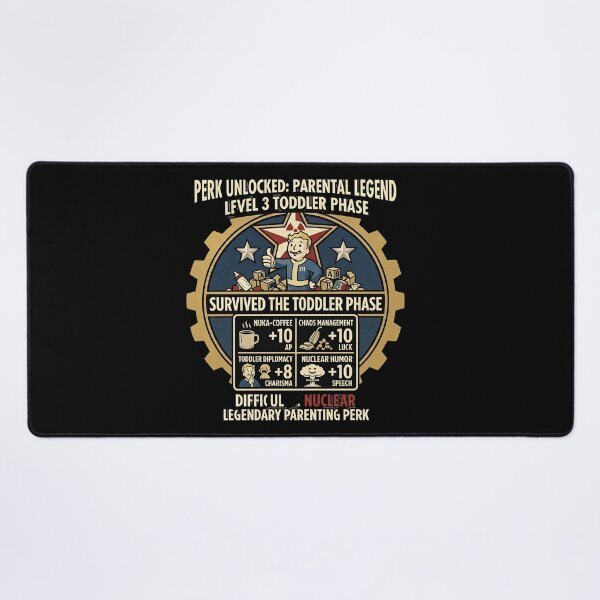 Item preview, Perk Unlocked: Parental Legend – Survived the Toddler Phase | Funny Gamer Dad Shirt designed and sold by Faith Level Up.