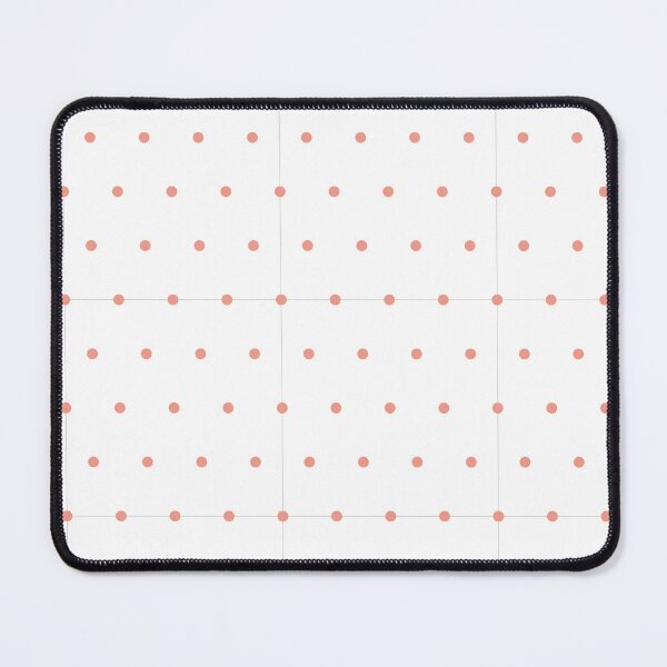 Aperçu de l'œuvre micro-points blancs et corail créée et vendue par pattern-archive.