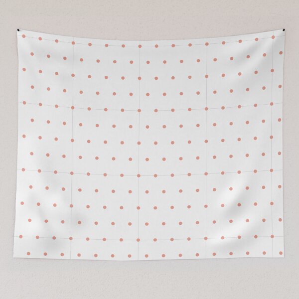 Item preview, White and Coral micro dots designed and sold by pattern-archive.