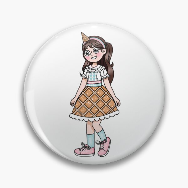 Item preview, Ice Cream Girl Sweet Coquette Pastel Dress Illustration designed and sold by Jennabunnies.