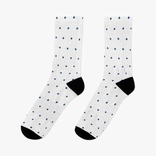 Item preview, White and Denim micro dots designed and sold by pattern-archive.