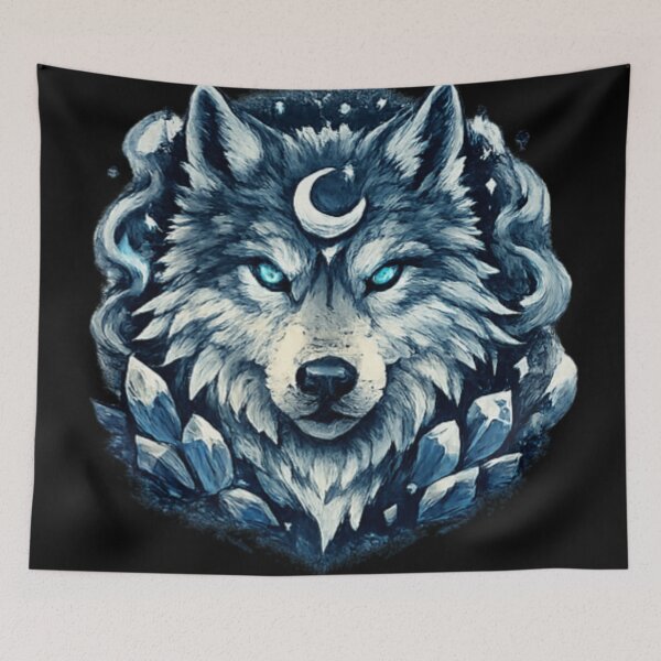 Item preview, Moonlit Crystal Wolf designed and sold by Dreamy fantasy design.