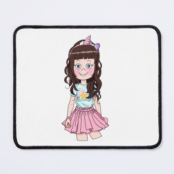 Item preview, Cute Girl in Unicorn Outfit Whimsical Pastel Chibi Art designed and sold by Jennabunnies.